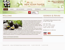 Tablet Screenshot of newasianpanda.com
